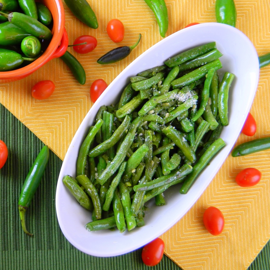 Spicy Green Beans Jalapeno Blanched